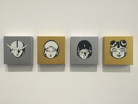 日本艺术家田野孝喜作品《面具系列》

