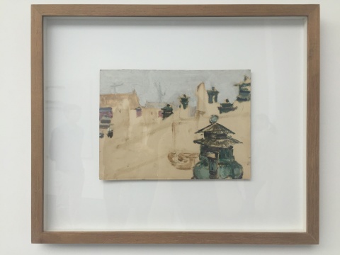 《香炉》 20×27cm 纸上油画 1976
