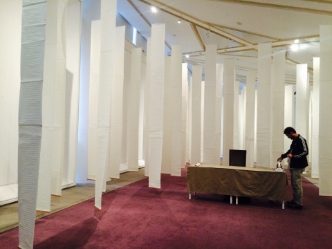 北京时代美术馆“白卷”——文芳个展展览现场
