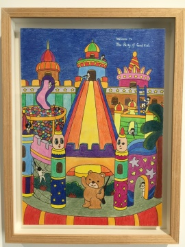 霍小智 《好孩子派对》 30×42cm 纸上彩色铅笔
霍小智 《好孩子派对》 30×42cm 纸上彩色铅笔