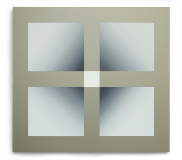 《四方中》110×120cm 铝塑板上油画 2016
