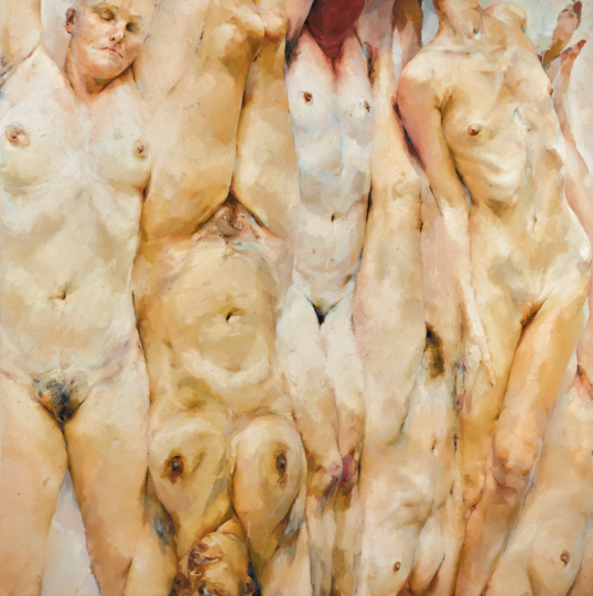 珍妮·莎维尔 《转变》 330.2×330.2cm 油彩画布 1996–1997 

