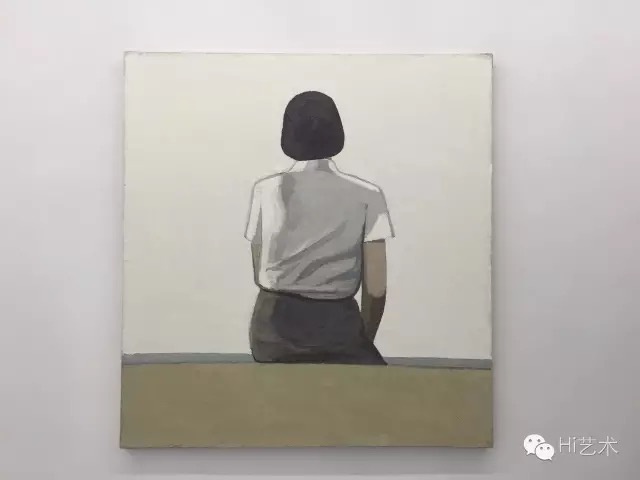 刘晓辉 《无题-海边坐姿1号》 160×150cm 布面油画 2015
