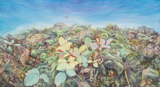 《花与骨之花》 110×200cm 布面油画 2016
