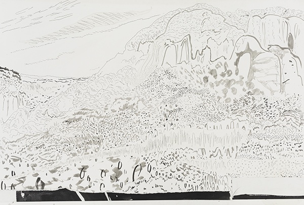 《南方无名山》 100×67.5cm 纸本水墨 2016
