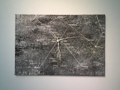 《猎户座》208×299×24cm 丙烯酸、铅、树根、木头、艺术家金属框 2004
《猎户座》208×299×24cm 丙烯酸、铅、树根、木头、艺术家金属框 2004