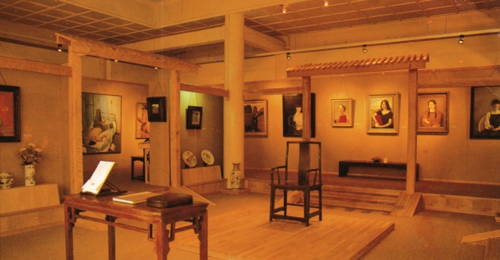 90年代初“世纪艺苑”画廊展厅
