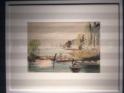《欧洲风景写生》 34ch×47.5cm 水彩 1954 《欧洲风景写生》 34ch×47.5cm 水彩 1954
