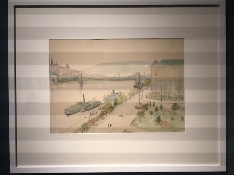 《布达佩斯城市写生》34×47.8cm 水彩 1954
《布达佩斯城市写生》34×47.8cm 水彩 1954