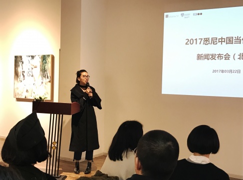 青年艺术100总监，北京名泰文化艺术有限公司总裁彭玮发言
