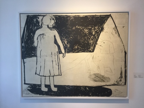 《漂浮》 118×150cm 蚀刻版画 2015
《漂浮》 118×150cm 蚀刻版画 2015