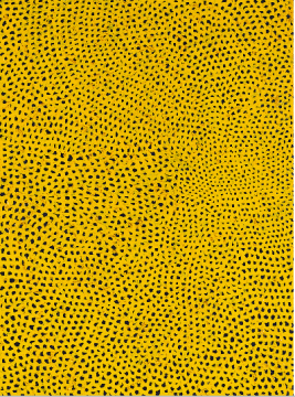 草间弥生 《黄色丝网2号》 96.5×71cm 油画纤维板 1960

成交价：2530万港元
