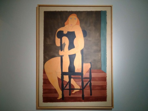 《裸女》 170 x 123 cm 布面丙烯 1982
