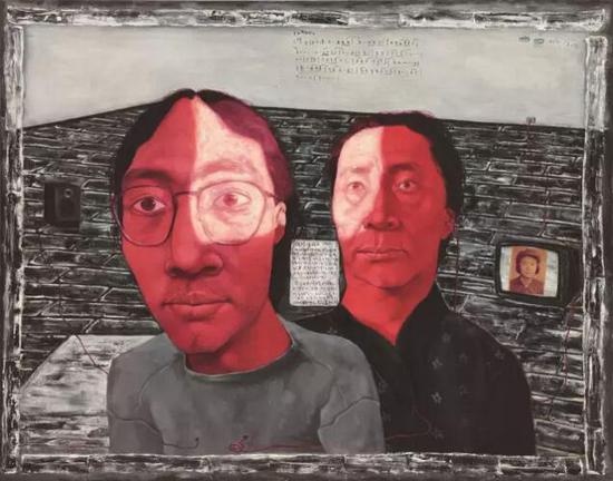 张晓刚 《血缘：母与子1号》 115×146cm 布面油画 1993

2017香港蘇富比春拍中在250万-350万港元的估价上流拍

 
