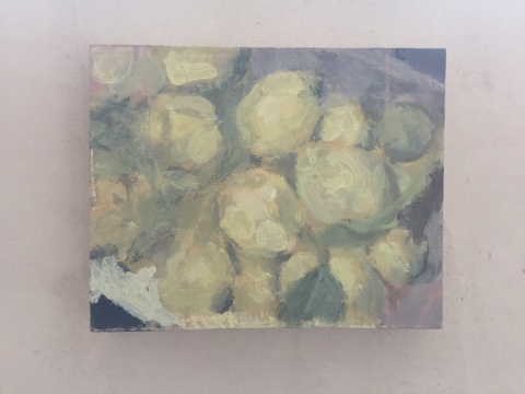 《一箱水果》 24×30cm 布面油画 2016
