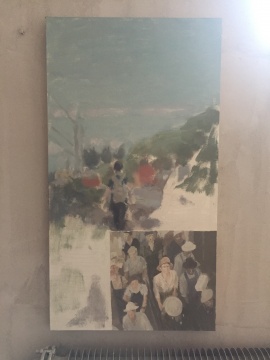 《下花园》 110×60cm 布面油画 2017
