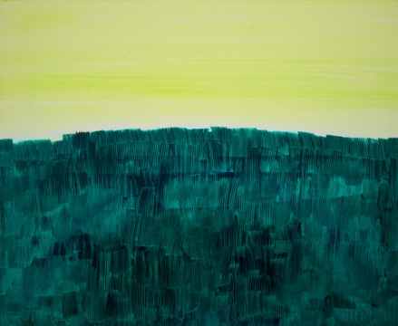 《绿山》 130×155cm 布面油画 2017
