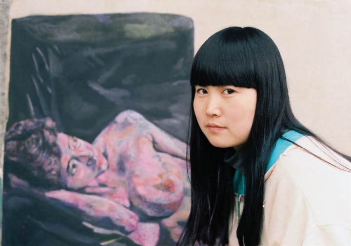 1991年，蔡锦在中央美术学院工作室
