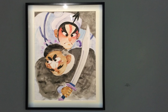 马驰 《三岔口》 纸本水彩 100x70cm 2017
马驰 《三岔口》 纸本水彩 100x70cm 2017