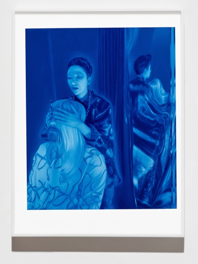 Andrew Sendor Lamar 《Beray和Helvetica的催眠夜曲，星期五，11月11日》 2016. 61.5x46.3cm  画板油画，白色粉末镀铝框架 2016 

RMB：16万元
