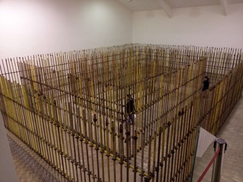 林辉华“画地为牢”展览现场
