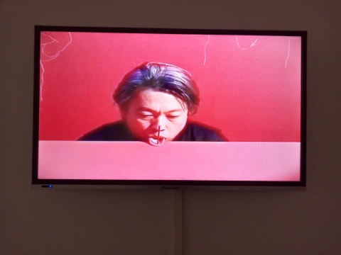 《红房子》 2分5秒 影像、表演 2004
