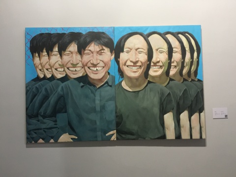 《朋友》114×88cm×2 布上油画  1992
