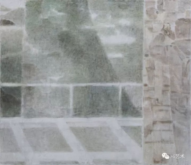 《看见山Ⅱ》 200×230cm 布面坦培拉 2017
