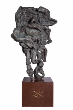 萨尔瓦多·达利 《农牧神 人头角》  218×60×140cm 铜 1973
