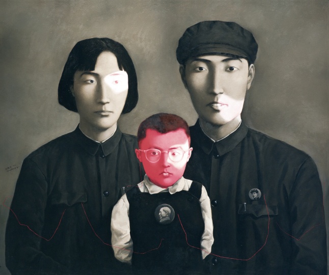 《血缘-大家庭：全家福1号》150×180cm 布面油画  1994年
