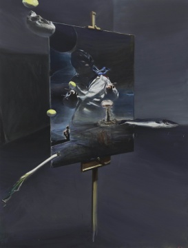 贾蔼力 《无题》 200×150cm  布面油画 2018
