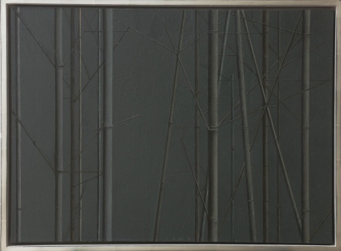 刘野 《竹子的构图4号》 50×70cm 布面丙烯 2011

