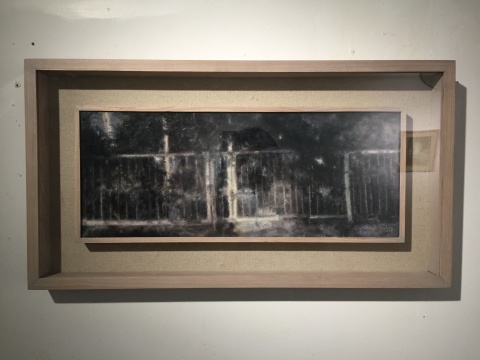 《树影》 20×50cm 布面油画 2014
