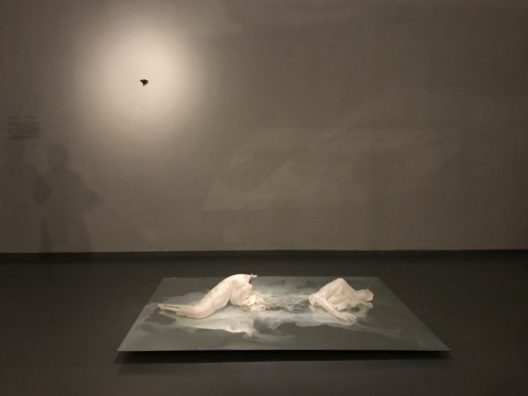 内田里奈 《奥菲利亚》60×200×150cm 纸,镜子 2018
内田里奈 《奥菲利亚》60×200×150cm 纸,镜子 2018