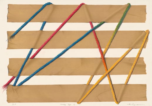 《封装胶带Ⅰ》石版画 E.A 50×71CM 1976
《封装胶带Ⅰ》石版画 E.A 50×71CM 1976