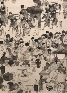 邱志杰 《邱注上元灯彩图》 局部 2018
邱志杰 《邱注上元灯彩图》 局部 2018