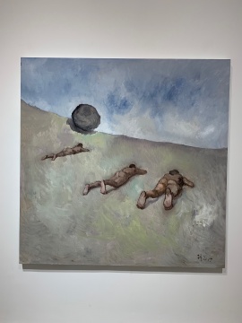 《一种关于所谓的美学》 170×170cm 布面油画 2019
