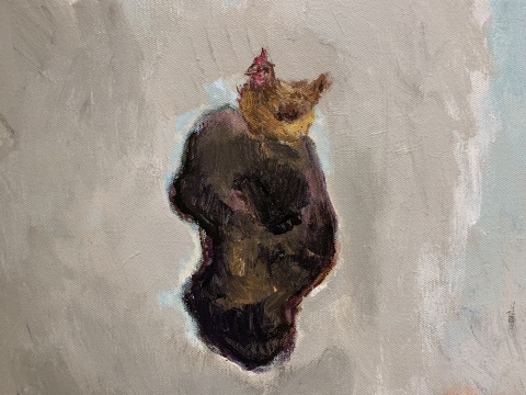 
《滴答，滴答》  100×70cm  布面油画 2018

