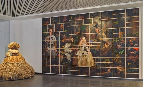 《宫娥之卵·委拉斯凯兹的玛格丽特与方格》 346cm×564cm 油画 2016
