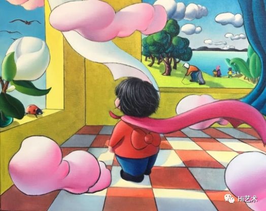 《浮生——无序》布面油画 80×100cm 2017

