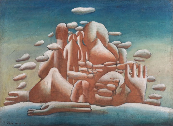 王广义《凝固的北方极地25号》 65×90cm 布面油画 1985©️泰康收藏
