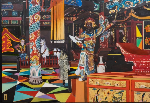 《神庙》 220 x 320 cm 布面油画 2018
