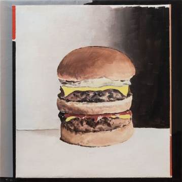《汉堡包》 65 x 65 cm 布面油画 2019

