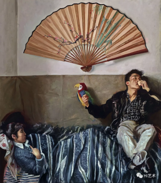 lot 2072 赵半狄 《鹦鹉与扇子》 200×175cm 布面油画 1990

估价：1200万-1800万元

二十世纪及当代艺术夜场

