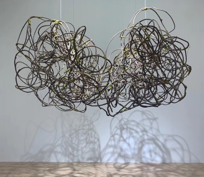  《藤》 180×180×70cm 藤、金属丝 2019
