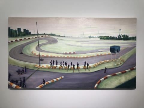 《卡丁车场》 100×180cm 布面油画 2019

