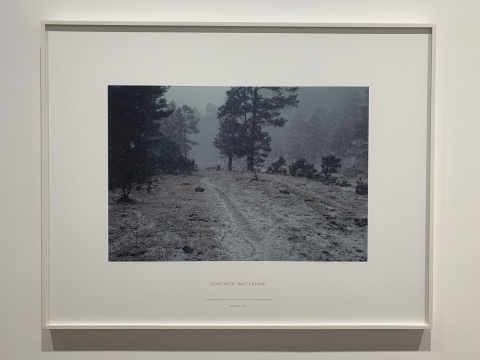 《水线之路，墨西哥》 89×114cm 摄影与手写文本 1987
