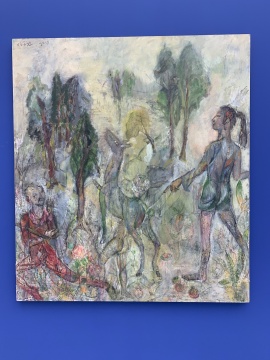 任小林 《不完美的蔷薇》 180×160cm 布面油画 2019
