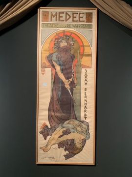 《美狄亚》 彩色石版画 1898
法国女演员莎拉·伯恩哈特，文艺复兴剧院
