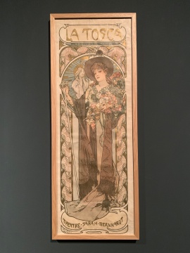 《托斯卡》 彩色石版画 1899
法国女演员莎拉·伯恩哈特，文艺复兴剧院
